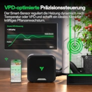 VIVOSUN AeroFlux 700W PTC-Heizung mit Thermostat, App & VPD, Temperatur- und VPD-Überwachung für ein optimales Growzeltklima
