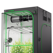 Smart Grow Tent Kit PRO 4x4 Indoor Grow System with 2-in-1 Tunable Spectrum LED Light, Smart GrowHub Automation, Efficient Ventilation & 360° Airflow, 2000D Mylar Tent 48"x48"x80"