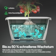 FlexFeed DWC Hydroponik-System 15L mit Smart Controller, 2 Eimer, App-Temperaturüberwachung & Luftpumpe
