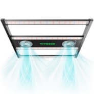 AeroLight 350W LED Grow Light, Indoor Plant Light Bars with Circulation Fan for Grow Tent Cooling Ventilation, Tunable Full Spectrum, Support App Control, GrowHub Compatible, 3x3ft Coverage