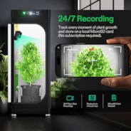 GrowCam C4, 2K QHD WiFi Smart Camera for Grow Tent & VGrow Smart Grow Box, Timelapse, Night Vision, SD Card Storage, 2-Way Audio, App Control