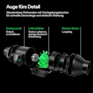 Smart Air Filtration Kit 4″, AeroZesh G4 Inline Fan with E12 Speed Controller, Carbon Filter & Ducting Combo