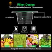 18,9L DWC Hydroponik-System Set (1 Eimer, Schwarz)