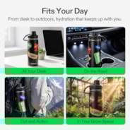 18oz Insulated Stainless Steel Water Bottle, Food-Grade & Leak-Proof, Portable for Home Office Sports Travel