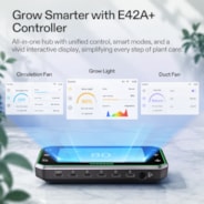 Smart Grow Tent Kit PRO 2.3x2.3 Indoor Grow System with 2-in-1 Tunable Spectrum LED Light, Smart GrowHub Automation, Efficient Ventilation & 360° Airflow, 2000D Mylar Tent 28"x28"x63"