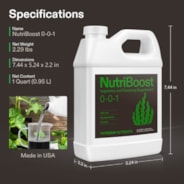 NutriBoost (0-0-1), All-Purpose Liquid Fertilizer for All Growing Stages, 32 Ounces/1 Quart
