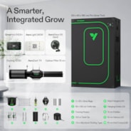 Smart Grow Tent Kit PRO 4x2 Indoor Grow System with 2-in-1 Tunable Spectrum LED Light, Smart GrowHub Automation, Efficient Ventilation & 360° Airflow, 2000D Mylar Tent 48"x24"x72"