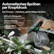 Battery Powered Sprayer 0.5Gallon, Electric Spray Bottle USB Rechargeable, 2.2 Ah Battery