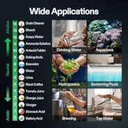 pH and TDS Meter Combo, Water Test Kit for Drinking Water, Aquarium, Hydroponics, Pool, and RO System
