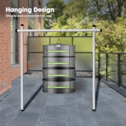 4-lagiger Netz-Trockenständer mit hängendem Design, 0,6 m