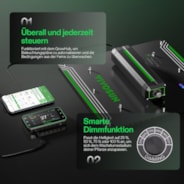 LumaLight LED Pflanzenlampe – Vollspektrum Pflanzenlampe, 150W, Smart Dimmbar & High-PPFD für Indoor-Pflanzen, Setzlinge, Gemüse & Blüte