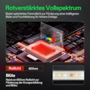 LumaRay Lichtleiste (4-Balken), Vollspektrum LED-Lichtbalken, SGS-kompatibel