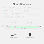 Grow Tent High CFM Kit, Only Suitable for 3'x3', 4'x2' and 4'x4'Grow Tent