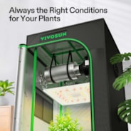 Complete Grow Tent Kit 2x2 Indoor Grow System with GrowHub WiFi Controller, Efficient Ventilation & Full-Spectrum LED Grow Light, 1680D Mylar Lightproof Tent 24"x24"x48"