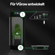 FlexFeed Drip Irrigation Kit, 4W Automatic Irrigation System with Pump & 4 Drip Emitters, App-Controllable Professional Plant Watering Drip Kit for VGrow Smart Grow Box