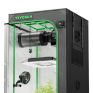 Smart Grow Tent Kit PRO 2.3x2.3 Indoor Grow System with 2-in-1 Tunable Spectrum LED Light, Smart GrowHub Automation, Efficient Ventilation & 360° Airflow, 2000D Mylar Tent 28"x28"x63"