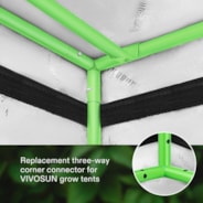 16mm Grow Tent Corner Only for Vivosun Grow Tents, 2 Pieces