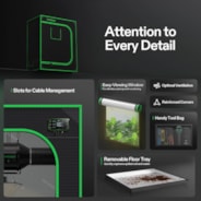 Grow Tent 1.5x2.5 S3018, 1-2 Plants Use, 600D Light-proof Oxford, 18″ x 30″ x 36″, For Indoor Plants Growing