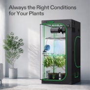 Smart Grow Tent Kit PRO 3x3 Indoor Grow System with 2-in-1 Tunable Spectrum LED Light, Smart GrowHub Automation, Efficient Ventilation & 360° Airflow, 2000D Mylar Tent 36"x36"x72"