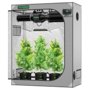 Smart Grow Tent Kit GIY-SGS-G42 2x4, 2-Plant Complete System, with WiFi E42A Controller, 200W AeroLight Wing SE LED Grow Light, and 4-inch AeroZesh G4 Ventilation Combo