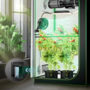 AeroWave E6 Gen2, Grow Tent Clip Fan 6”, EC Motor, Smart Control, Powerful Oscillating Fan, Black