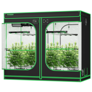 Smart Grow Tent Kit GIY-SGS-84 Pro 4x8, 8-Plant Complete System, with WiFi E42A+ Controller, 2x 450W VSFD4500 LED Grow Light, and 8-inch AeroZesh T8 Ventilation Combo
