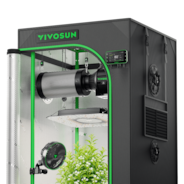 Smart Grow Tent Kit PRO 2x2 Indoor Grow System with 2-in-1 Tunable Spectrum LED Light, Smart GrowHub Automation, Efficient Ventilation & 360° Airflow, 2000D Mylar Tent 24"x24"x48"