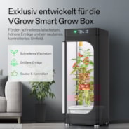 VGrow DWC Hydroponisches Anzuchtsystem-Set für die VGrow Smart Grow Box, 15 Liter-Deep-Water-Culture mit Luftsteinen und Rapid Rooters, nicht kompatibel mit E42A