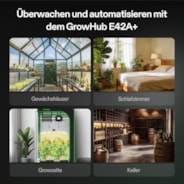 4-in-1 Sensor, Temperatur- & Luftfeuchtigkeitssensor mit CO₂- und Lichtmessung, VPD Monitoring, kompatibel mit GrowHub E42A+
