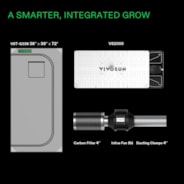 Standard Grow Tent Kit GIY-G33 3x3, 3-Plant Complete System, with 200W VS2000 LED Grow Light, and 4-inch Ventilation Combo
