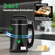 Kräuter-Infusionsgerät mit Decarboxylierer – für Butter, Öl & Tinkturen, inkl. Rezepte & Zubehör