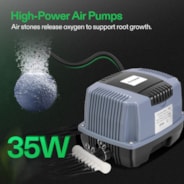 5 Gallon DWC Hydroponic System Kit (8 Bucket, Black)