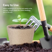 Peat Pots, 120 Packs 3.15-Inch Seed Starting Pots with Drainage Holes