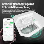 VGrow DWC Hydroponisches Anzuchtsystem-Set für die VGrow Smart Grow Box, 15 Liter-Deep-Water-Culture mit Luftsteinen und Rapid Rooters, nicht kompatibel mit E42A