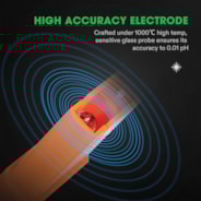 Digital pH Tester Pen, High Accuracy Water Quality Tester, Orange