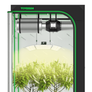Complete Grow Tent Kit 4x4 Indoor Grow System with GrowHub WiFi Controller, Efficient Ventilation & Full-Spectrum LED Grow Light, 1680D Mylar Lightproof Tent 48"x48"x80"