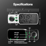 Jewelry Loupe Magnifier 30X 60X 90X LED Lighted Eye Loupe