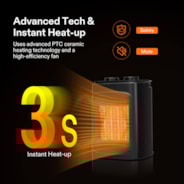 Space Heater for Indoor Use, 1500W, 4 Modes for Year-round Use