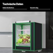 Growbox 50x36x54cm S2014, für 1 Pflanze, für Aerogarden, Hydroponik-System