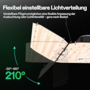 AeroLight Wing AW400SE Vollspektrum LED Pflanzenlampe 400W, mit Integriertem Zirkulationsventilator, Kompatibel mit App, 120 x 120 cm Abdeckfläche