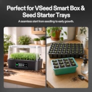 Seed Rooter, Plant Starter Plugs, Support Robust Roots for Seedlings and Cuttings, 40 Cubes, Designed for VSeed Smart Box & Seed Starter Trays