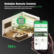 AeroLab THB1S Bluetooth Hygrometer Thermometer, External Sensor Probe Included