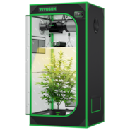 VIVOSUN Smart Growbox Komplettset, 60×60 cm – 1-Pflanzen-SystemIntelligentes, vollautomatisches Grow-Setup mit WLAN-Steuerung, integriertem GrowHub E42A+ Controller und hocheffizientem Full-Spectrum LED Grow Light