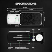 Jewelry Loupe Magnifier 30X 60X 90X LED Lighted Eye Loupe