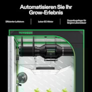 AeroZesh T4 Inline Fan 4″ with E12 Speed Controller, PWM-Controlled EC Fan for Grow Tent Ventilation