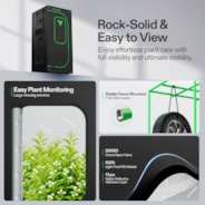 Smart Grow Tent Kit PRO 2.3x2.3 Indoor Grow System with 2-in-1 Tunable Spectrum LED Light, Smart GrowHub Automation, Efficient Ventilation & 360° Airflow, 2000D Mylar Tent 28"x28"x63"