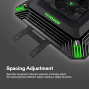 AeroLight Expandable H-bar, Spacing Adjustment, Black