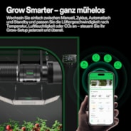 AeroZesh G8 Inline Fan 8″ with E12 Speed Controller, PWM-Controlled EC Fan for Grow Tent Ventilation