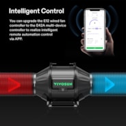 AeroZesh T4 Inline Fan 4″, PWM-Controlled EC Fan for Grow Tent Ventilation