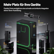 Growbox S528 150 x 80 x 200 cm Indoor Grow Tent 1680D Oxford-Gewebe Hochreflektierendes Mylar und stabile Metallstangen